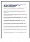 GEORGIA INSURANCE LICENSE REAL EXAM 240 QUESTIONS  AND CORRECT ANSWERS 2024-2025 &semi;ATEST  VERSION&sol;&sol;ALREADY GRADED A&plus;