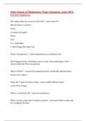 Ohio School of Phlebotomy Final &lpar;Questions with 100&percnt; Correct Answers&rpar;