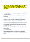EXAMFX SIE PRACTICE &vert; update&vert;COMPLETE MOST TESTED QUESTIONS AND VERIFIED ANSWERS &lpar;100&percnt; Correct solutions&rpar;&vert; GET IT RIGHT&excl;&excl; &vert; ALREADY GRADED A&plus; In a public offering&comma; officers of the corporation are selling their personal shares along with the IPO of the cor