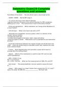 Telemetry Exam&vert;29 Complete questions and answers