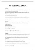 NR506&sol; NR 506 FINAL ACTUAL EXAM QUESTIONS AND VERIFIED ANSWERS 100&percnt; SOLVED &lpar; A GUARANTEED&rpar;