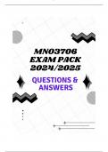 MNO3706 EXAM PACK 2024&sol;2025 &lpar;QUESTIONS & ANSWERS&rpar;
