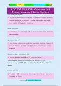 AOC IQT FUN SOBs Questions and Correct Answers &vert; Latest Update