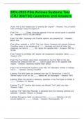 2024-2025 PSA Airlines Systems Test &lpar;CRJ 900-700&rpar; Questions and Answers