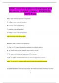 BESC 3010 Final Exam Questions and Answers &vert; Latest Update &vert; 2024&sol;2025 &vert;  100&percnt; Pass