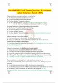 Nurs600&sol;601 Final Exam Questions & Answers&comma; Latest Solutions Rated 100&percnt;