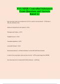 NYS MPJE Controlled Substances Exam Questions and Answers Rated A&plus;