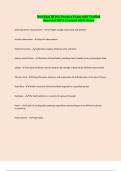 Nutrition HOSA Practice Exam with Verified Answers&vert; 100&percnt; Correct&vert; 100&percnt; Score