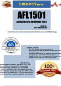AFL1501 Assignment 6 &lpar;COMPLETE ANSWERS PORTFOLIO&rpar; 2024 - DUE 11 November 2024