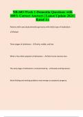 NR-603-Week 1-Dementia Questions with 100&percnt; Correct Answers &vert; Latest Update 2024 &vert; Rated A&plus;