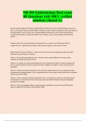 NR-503 Epidemiology final exam &vert;85 Questions with 100&percnt; verified solutions &vert; Rated A&plus;