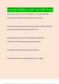 NR-603-Week 1-Headaches Questions with 100&percnt; Correct Answers &vert; Latest Update 2024 &vert; Rated A&plus;