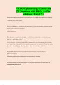 NR 503 Epidemiology Final exam &vert;20 Questions with 100&percnt; verified solutions &vert; Rated A&plus;