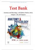 Test Bank for Anatomy and Physiology&comma; 11th Edition &lpar;Patton&comma; 2023&rpar;&comma; Chapter 1-48 &vert; All Chapters &vert; Best Study GUIDE