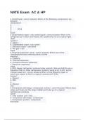 NATE Exam&colon; AC & HP 2024