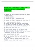 NFPA 1031 FIRE INSPECTOR LEVEL 2 QUESTIONS WITH COMPLETE ANSWERS&period;