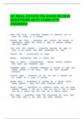 SC REAL ESTATE PSI EXAM REVIEW QUESTIONS WITH COMPLETE ANSWERS&period;