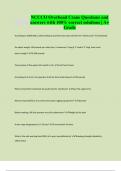 NCCCO Overhead Crane Questions and answers with 100&percnt; correct solutions &vert; A&plus; Grade
