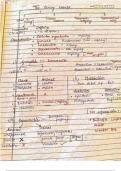 Class notes Biology 