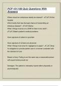 PCP 101&vert;108 Quiz Questions With Answers&vert;2025