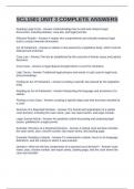 SCL1501 UNIT 3 COMPLETE ANSWERS