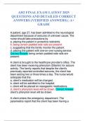 AH2 FINAL EXAM LATEST 2025 QUESTIONS AND DETAILED CORRECT ANSWERS &lpar;VERIFIED ANSWERS&rpar; &vert; A&plus; GRADE
