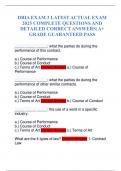 DBIA EXAM 3 LATEST ACTUAL EXAM COMPLETE QUESTIONS AND DETAILED CORRECT ANSWERS&vert; A&plus; GRADE GUARANTEED PASS