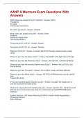 AANP & Murmurs Exam Questions With Answers
