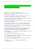 UNIFORM REGS CH1 QUESTIONS WITH COMPLETE ANSWERS&period;