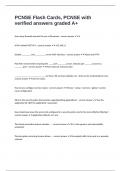 PCNSE Flash Cards&comma; PCNSE with verified answers graded A&plus;