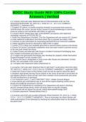 BDOC Study Guide With 100&percnt; Correct Answers &vert; Verified
