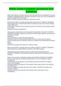 BDOC Exam Complete Questions And Solutions