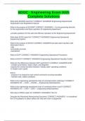 BDOC - Engineering Exam With Complete Solutions