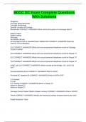 BDOC DC Exam Complete Questions With Solutions