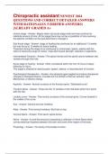 Chiropractic assistant NEWEST 2024 QUESTIONS AND CORRECT DETAILED ANSWERS WITH RATIONALES &lpar;VERIFIED ANSWERS&rpar; &vert;ALREADY GRADED A&plus;