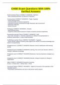 CHSE Exam Questions With 100&percnt; Verified Answers