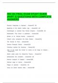 HIS 101 FINAL EXAM STUDY GUIDE &lpar;PART 2&rpar; QUESTIONS WITH COMPLETE ANSWERS&period;