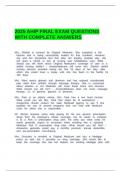 2025 AHIP FINAL EXAM QUESTIONS WITH COMPLETE ANSWERS