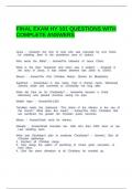 FINAL EXAM HY 101 QUESTIONS WITH COMPLETE ANSWERS&period;