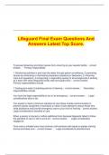   Lifeguard Final Exam Questions And Answers Latest Top Score&period;