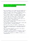 HIT 141 FINAL EXAM QUESTIONS WITH COMPLETE ANSWERS&period;