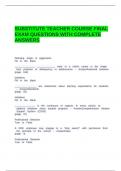 SUBSTITUTE TEACHER COURSE FINAL EXAM QUESTIONS WITH COMPLETE ANSWERS