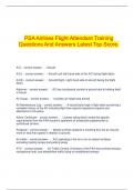  PSA Airlines Flight Attendant Training Questions And Answers Latest Top Score&period;
