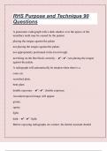 RHS Purpose and Technique 90 Questions With 100&percnt; Correct Answers&vert;25 Pages