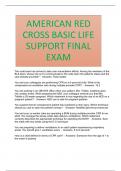 AMERICAN RED CROSS BASIC LIFE SUPPORT FINAL EXAM