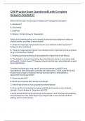 CDE Practice Exam Questions &num;3 with Complete Answers-Graded A&plus;