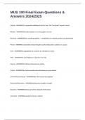 MUS 100 Final Exam Questions & Answers 2024&sol;2025