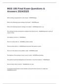 MUS 105 Final Exam Questions & Answers 2024&sol;2025