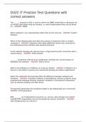 D322 IT Practice Test Questions with correct answers