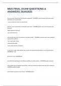 MUS FINAL EXAM QUESTIONS & ANSWERS 2024&sol;2025